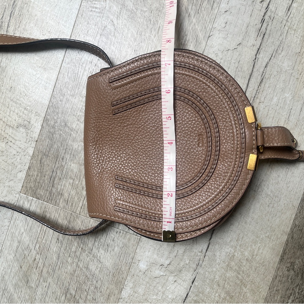 Chloe Brown Crossbody Bag with Gold Accents - Picture 3 of 15